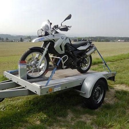 Einachsanhänger für 1 Motorrad ungebremst