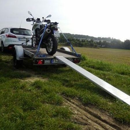 Einachsanhänger für 1 Motorrad ungebremst
