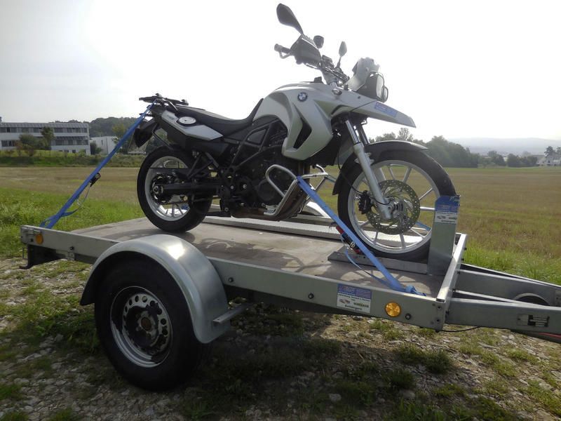 Einachsanhänger für 1 Motorrad ungebremst