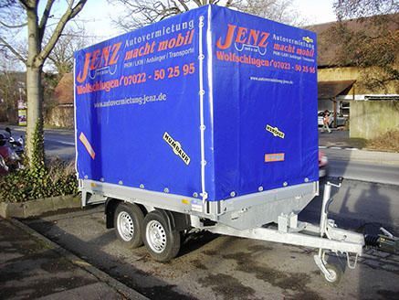 Planenanhänger Tandem mit Bremse